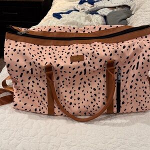 Steve Madden Pink and Brown Travel Bag